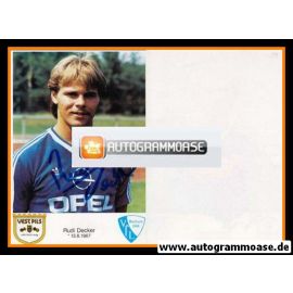 Autogramm Fussball | VfL Bochum | 1986 | Rudolf DECKER