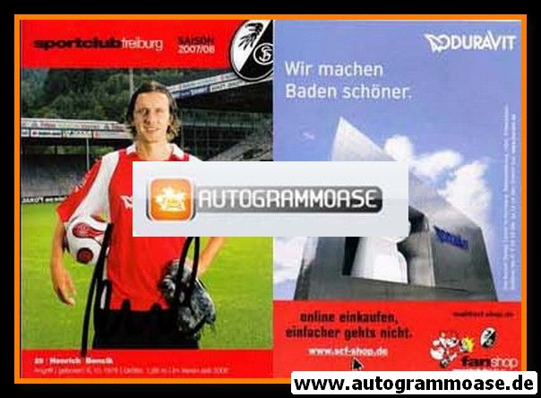 Autogramm Fussball | SC Freiburg | 2007 | Henrich BENCIK