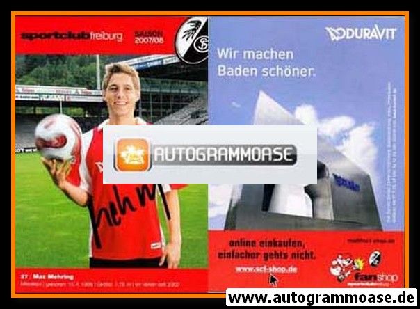 Autogramm Fussball | SC Freiburg | 2007 | Max MEHRING