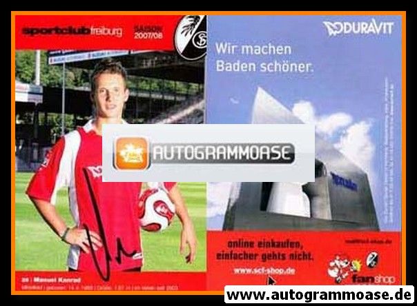 Autogramm Fussball | SC Freiburg | 2007 | Manuel KONRAD