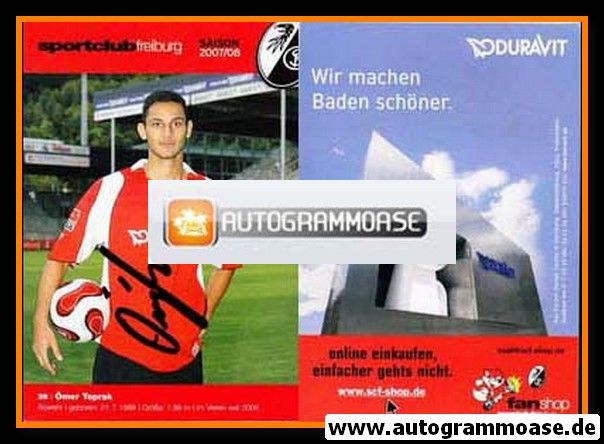 Autogramm Fussball | SC Freiburg | 2007 | Ömer TOPRAK
