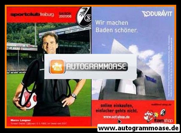 Autogramm Fussball | SC Freiburg | 2007 | Marco LANGNER