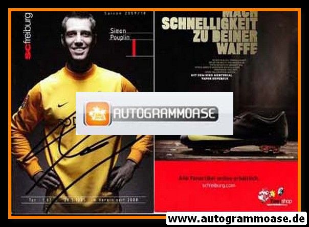 Autogramm Fussball | SC Freiburg | 2009 | Simon POUPLIN