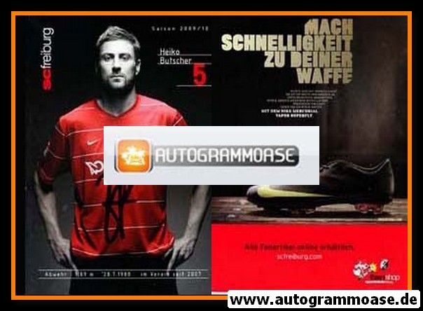 Autogramm Fussball | SC Freiburg | 2009 | Heiko BUTSCHER