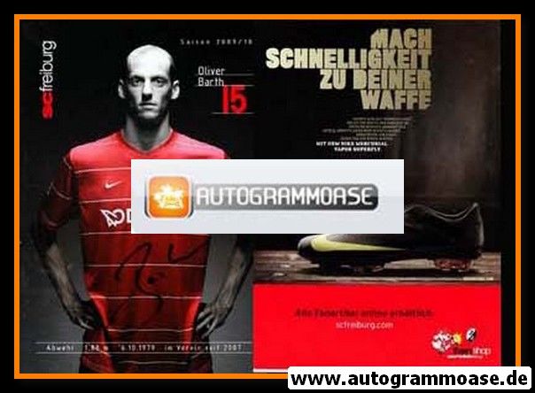 Autogramm Fussball | SC Freiburg | 2009 | Oliver BARTH