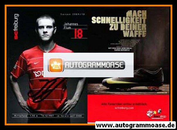 Autogramm Fussball | SC Freiburg | 2009 | Johannes FLUM