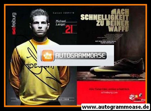 Autogramm Fussball | SC Freiburg | 2009 | Michael LANGER