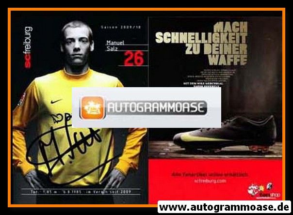 Autogramm Fussball | SC Freiburg | 2009 | Manuel SALZ