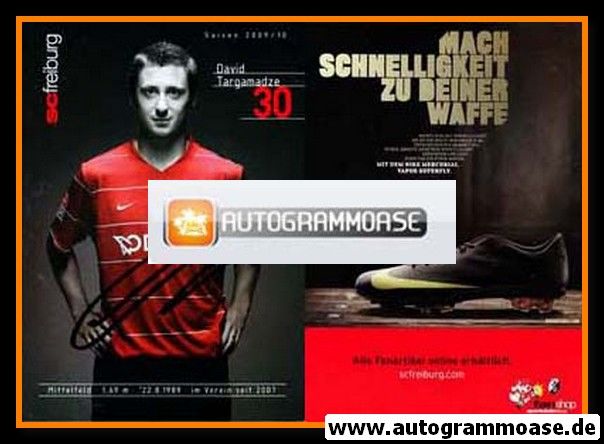 Autogramm Fussball | SC Freiburg | 2009 | David TARGAMADZE