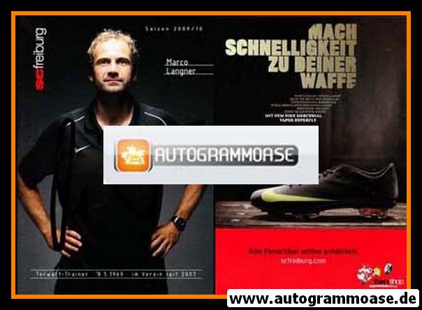 Autogramm Fussball | SC Freiburg | 2009 | Marco LANGNER
