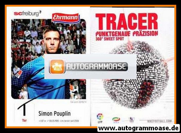Autogramm Fussball | SC Freiburg | 2010 | Simon POUPLIN