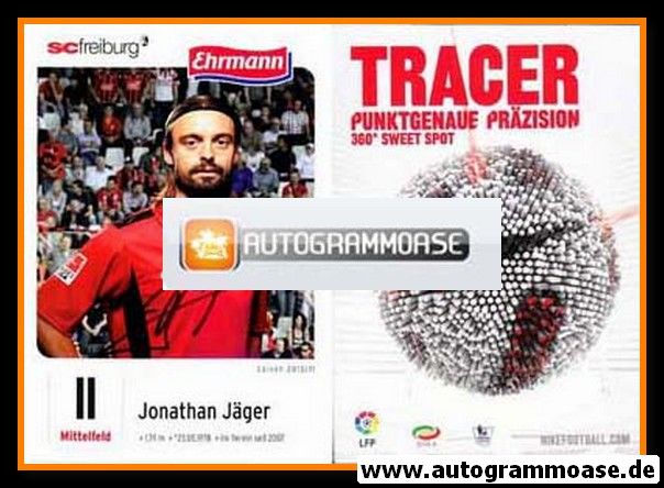 Autogramm Fussball | SC Freiburg | 2010 | Jonathan JÄGER