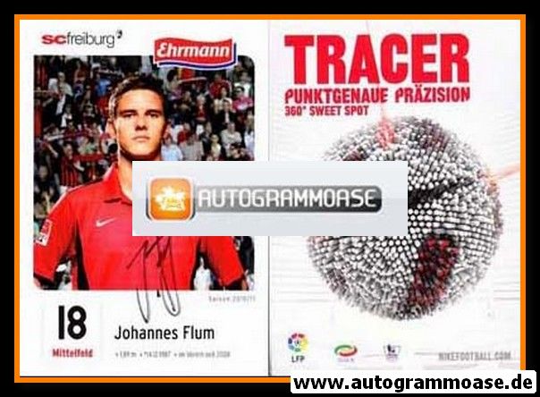 Autogramm Fussball | SC Freiburg | 2010 | Johannes FLUM