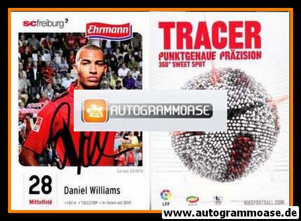 Autogramm Fussball | SC Freiburg | 2010 | Daniel WILLIAMS