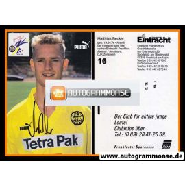 Autogramm Fussball | Eintracht Frankfurt | 1995 | Matthias BECKER