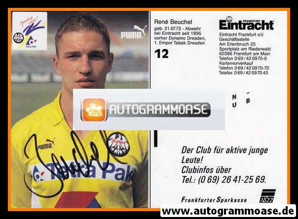 Autogramm Fussball | Eintracht Frankfurt | 1995 | Rene BEUCHEL