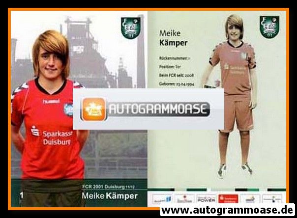 Autogramm Fussball (D) | FCR 2001 Duisburg | 2011-1 | Meike KÄMPER
