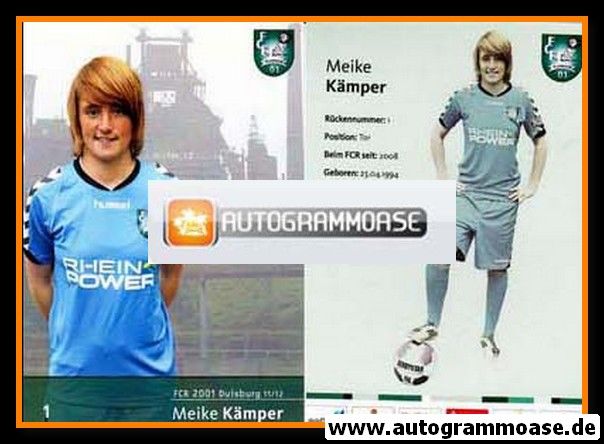 Autogramm Fussball (D) | FCR 2001 Duisburg | 2011-2 | Meike KÄMPER