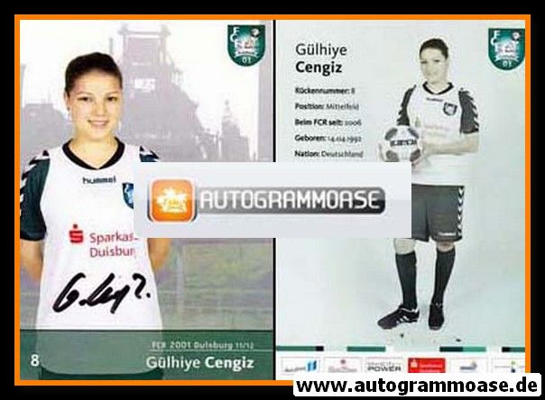 Autogramm Fussball (D) | FCR 2001 Duisburg | 2011-1 | Gülhiye CENGIZ