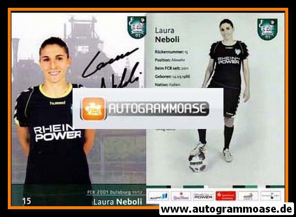 Autogramm Fussball (Damen) | FCR 2001 Duisburg | 2011-2 | Laura NEBOLI