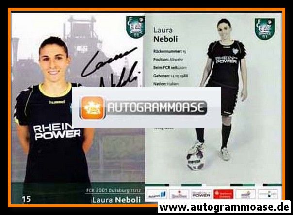 Autogramm Fussball (D) | FCR 2001 Duisburg | 2011-2 | Laura NEBOLI