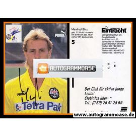 Autogramm Fussball | Eintracht Frankfurt | 1995 | Manfred BINZ