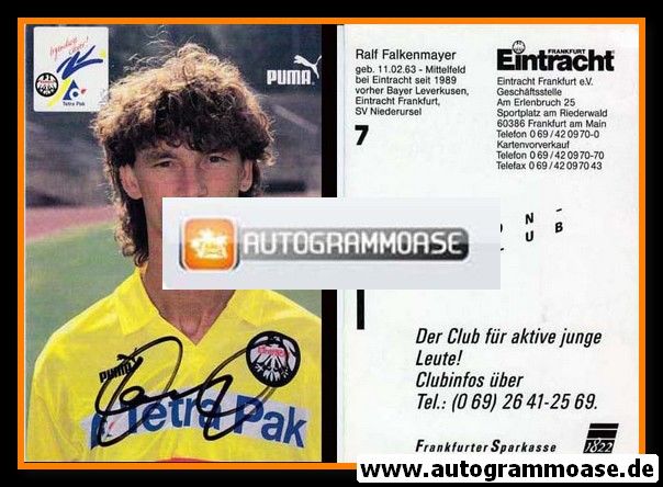 Autogramm Fussball | Eintracht Frankfurt | 1995 | Ralf FALKENMAYER
