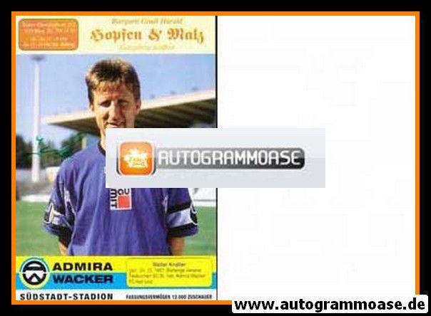 Autogramm Fussball | FC Admira Wacker Wien | 1995 | Walter KNALLER