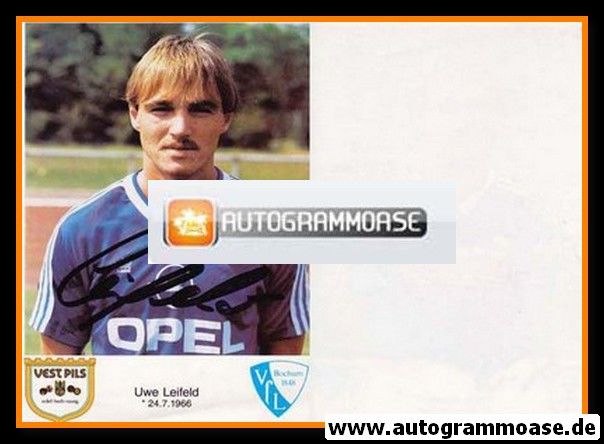 Autogramm Fussball | VfL Bochum | 1986 | Uwe LEIFELD