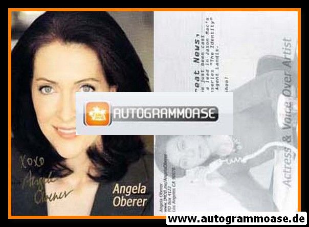 Autogramm Film (USA) | Angela OBERER | 2010er (Portrait Color) "The Identity"