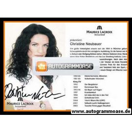 Autogramm Schauspieler | Christine NEUBAUER | 2000er (Portrait Color) Lacroix