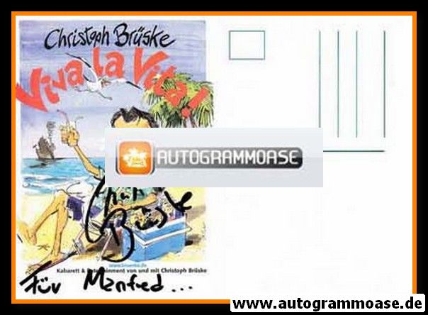 Autogramm Kabarett | Christoph BRÜSKE | 2001 "Viva la Vita!"