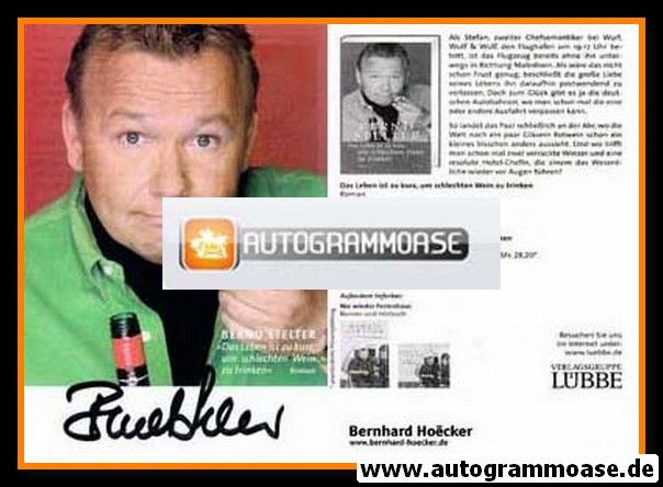 Autogramm Comedy | Bernd STELTER | 2004 "Das Leben Ist Zu Kurz..."