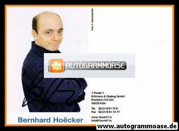 Autogramm Comedy | Bernhard HOECKER | 2000er (Portrait Color) 7 Punkt 7