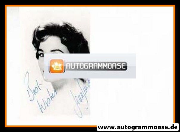 Autogramm Film (USA / UK) | Jean SIMMONS | 1960er (Portrait SW)