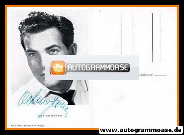 Autogramm Schauspieler | Adrian HOVEN | 1950er (Portrait SW Real / Europa)