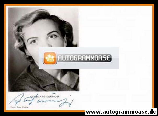 Autogramm Schauspieler | Annemarie DÜRINGER | 1950er (Portrait SW Klebig)