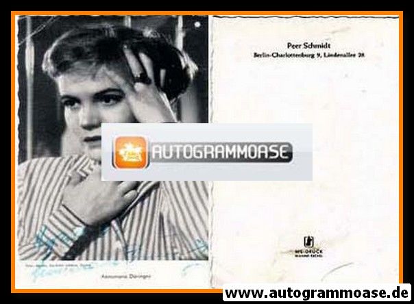 Autogramm Schauspieler | Annemarie DÜRINGER | 1950er (Portrait SW WS-Druck)