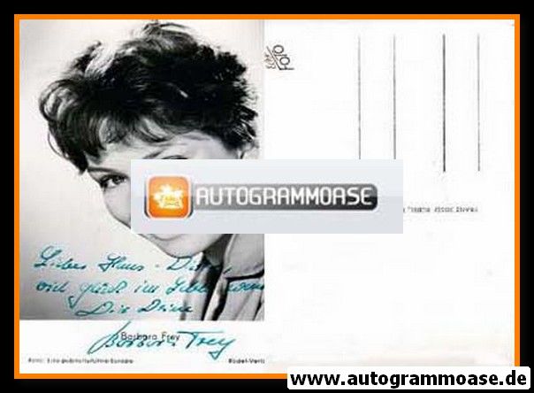 Autogramm Film | Barbara FREY | 1960 "Mit 17 Weint Man Nicht" (Rüdel Nr. 2954)