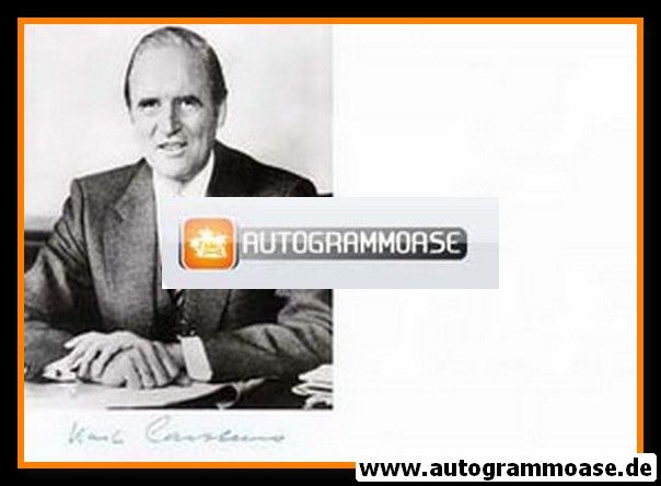 Autogramm Politik | CDU | Karl CARSTENS | 1970er (Portrait SW) 3