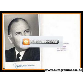 Autogramm Politik | CDU | Eugen GERSTENMAIER | 1950er (Portrait SW) 1 Bundestagspräsident