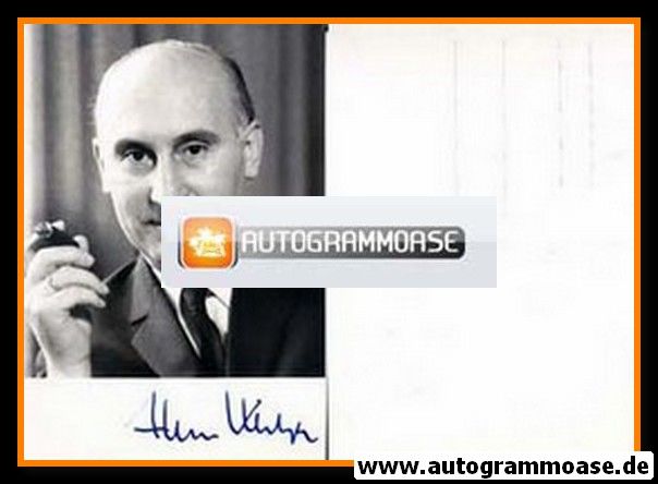 Autogramm Politik | CDU | Hans KATZER | 1960er (Portrait SW)