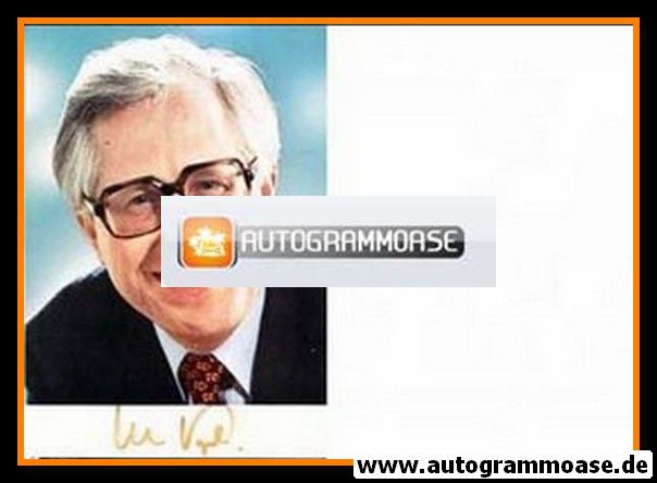 Autogramm Politik | CDU | Bernhard VOGEL | 1980er (Portrait Color) 2