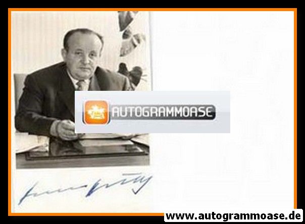 Autogramm Politik | CSU | Hermann HÖCHERL | 1960er (Portrait SW) 1