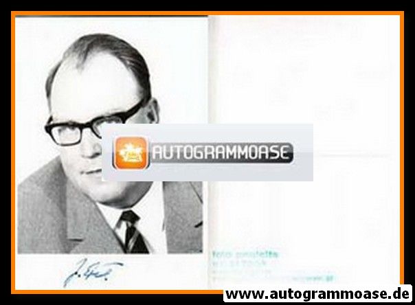 Autogramm Politik | FDP | Josef ERTL | 1970er (Portrait SW) 3