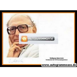 Autogramm Politik | FDP | Wolfgang MISCHNICK | 1980er (Portrait Color)