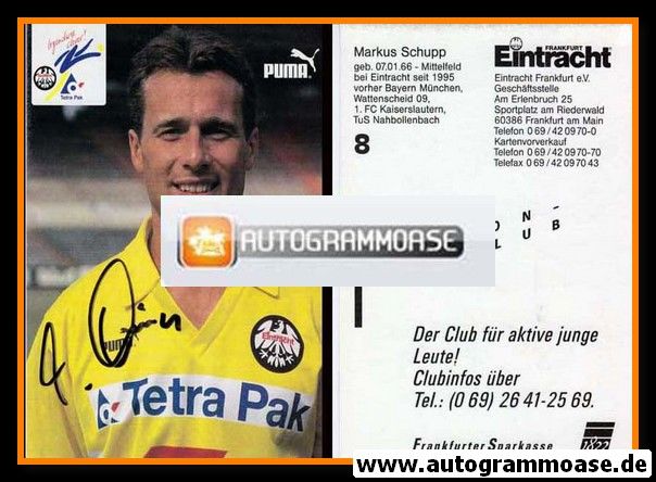 Autogramm Fussball | Eintracht Frankfurt | 1995 | Markus SCHUPP