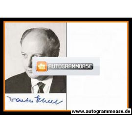 Autogramm Politik | FDP | Walter SCHEEL | 1970er (Portrait SW) 3