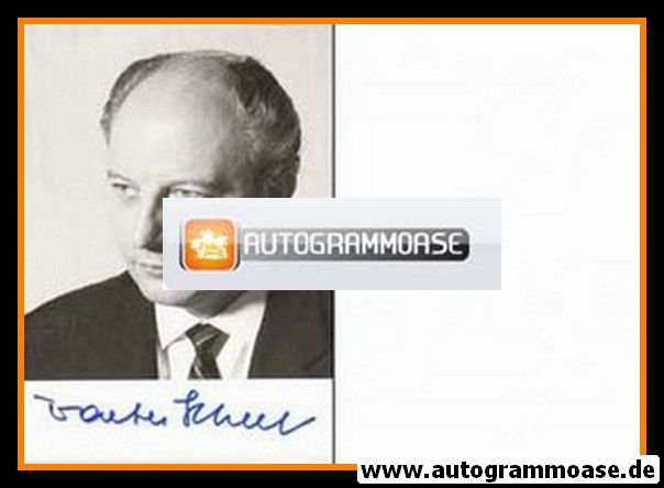 Autogramm Politik | FDP | Walter SCHEEL | 1970er (Portrait SW) 3
