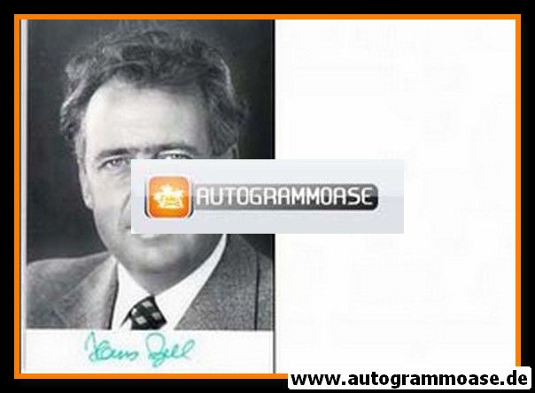 Autogramm Politik | SPD | Hans APEL | 1970er (Portrait SW) 2